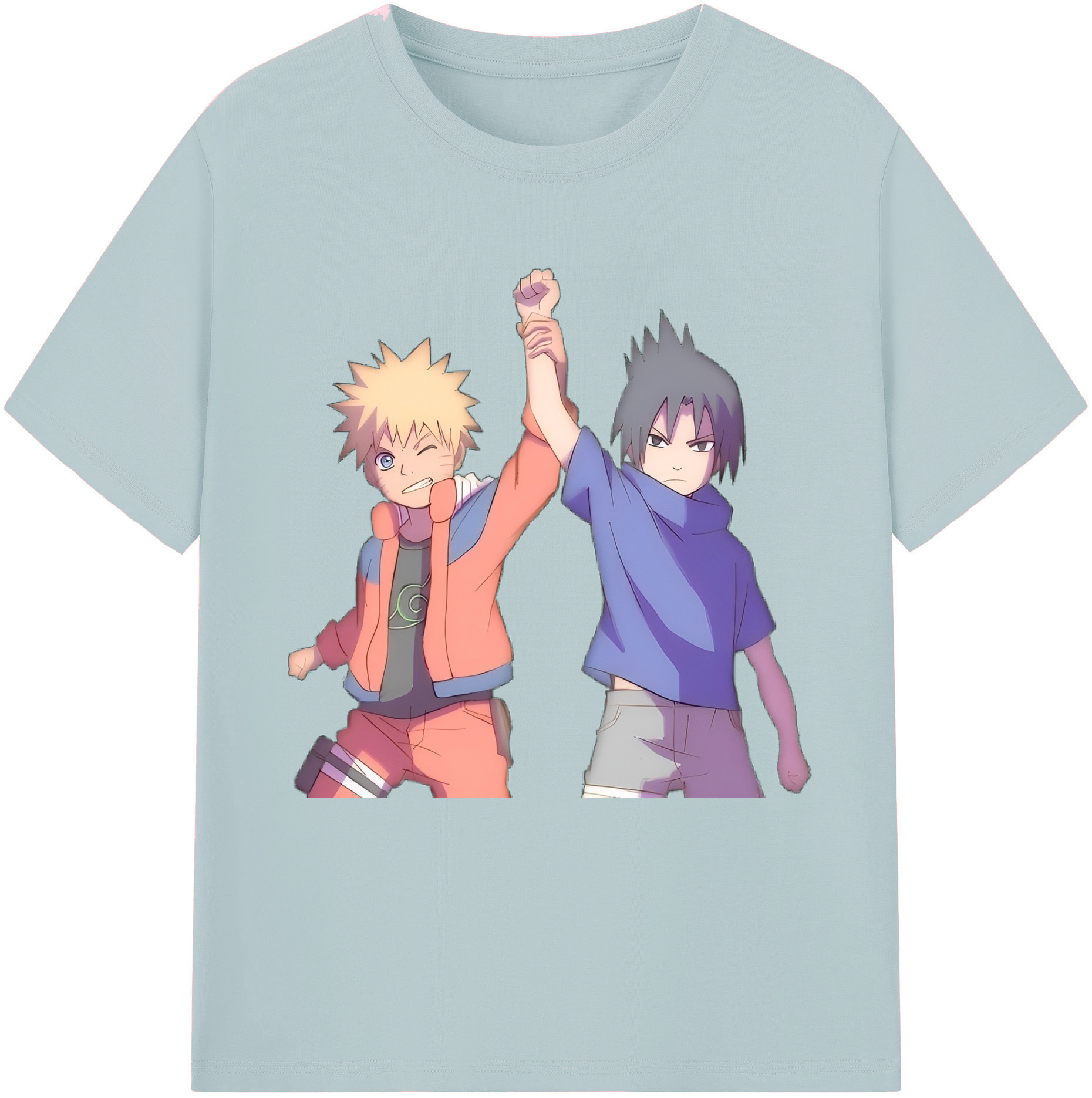 （画像用） NARUTO -ナルト- うちは サスケ Uchiha Sasuke 綿100％半袖Tシャツ（フロントプリント）